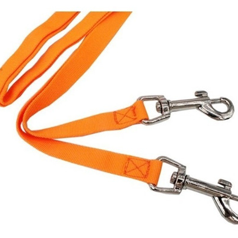 Correa Doble Para Perro Paseos Calidad Santiago 97