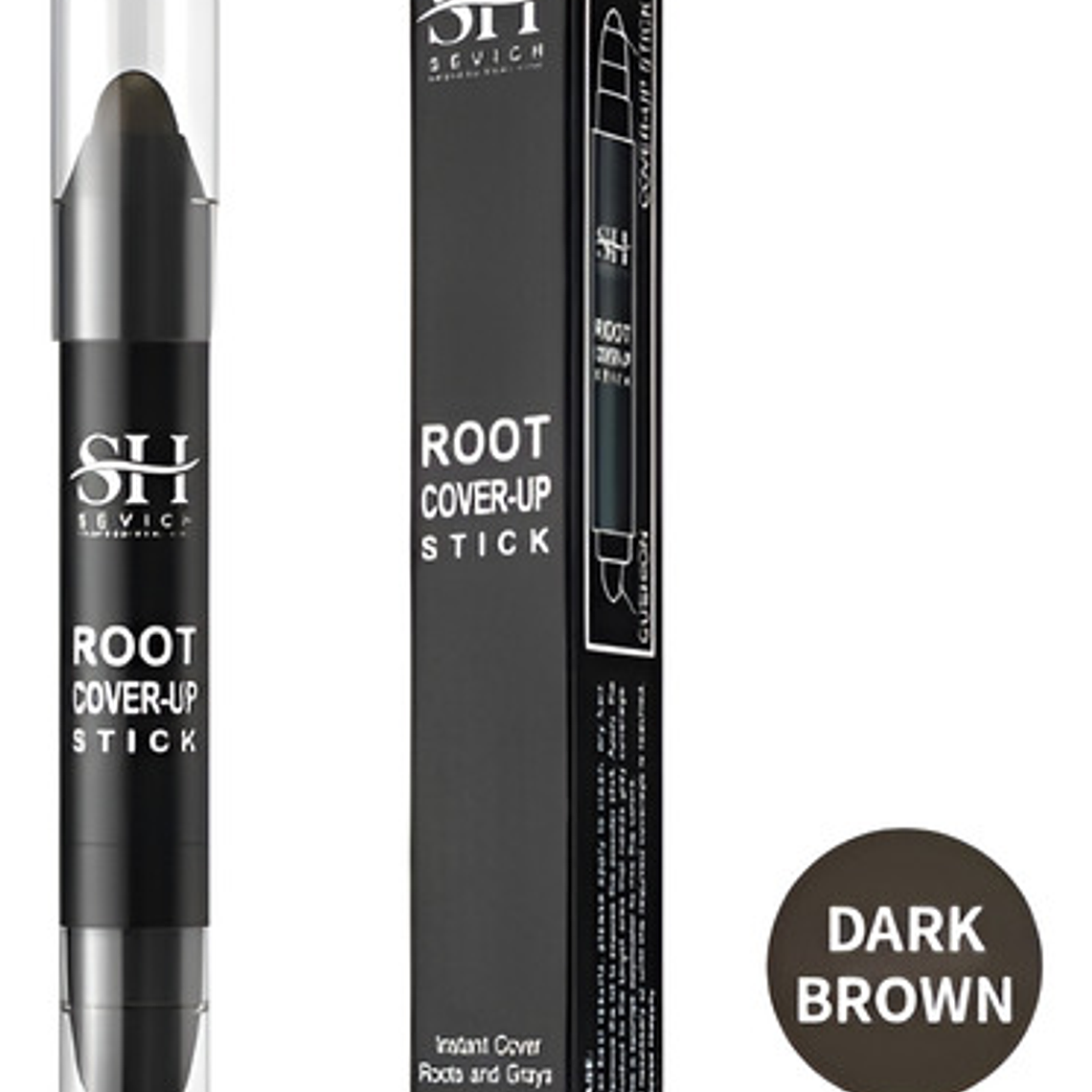 Tinte Lápiz Para Raíces Y Canas Instantáneo Con Goma Sevich 12