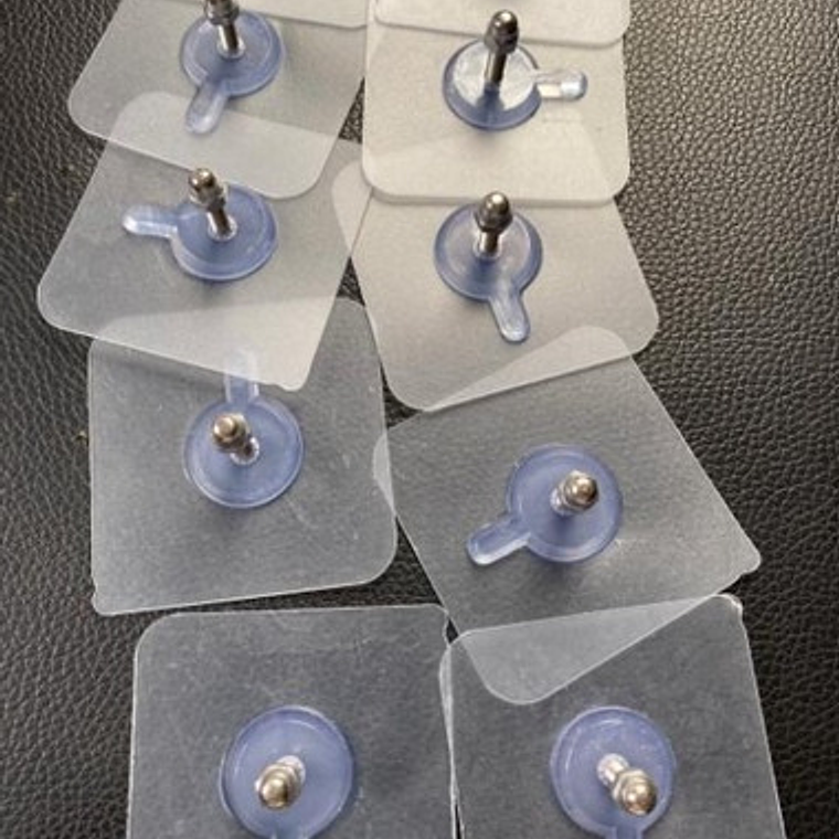 Pack 12 Perchas Pared Adhesivo Fuerte Transparente Colgar 10