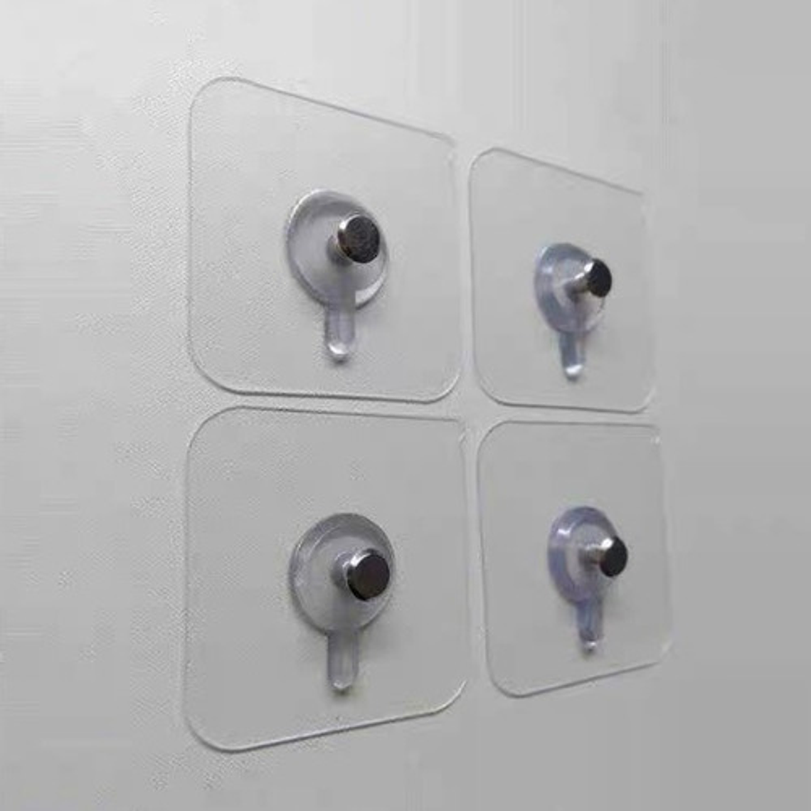 Pack 12 Perchas Pared Adhesivo Fuerte Transparente Colgar 12