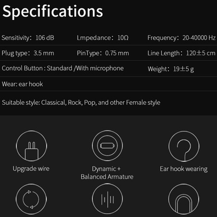 Audífonos In-ear Zst Endurance Run Impedance 10 Calidad Stgo 8