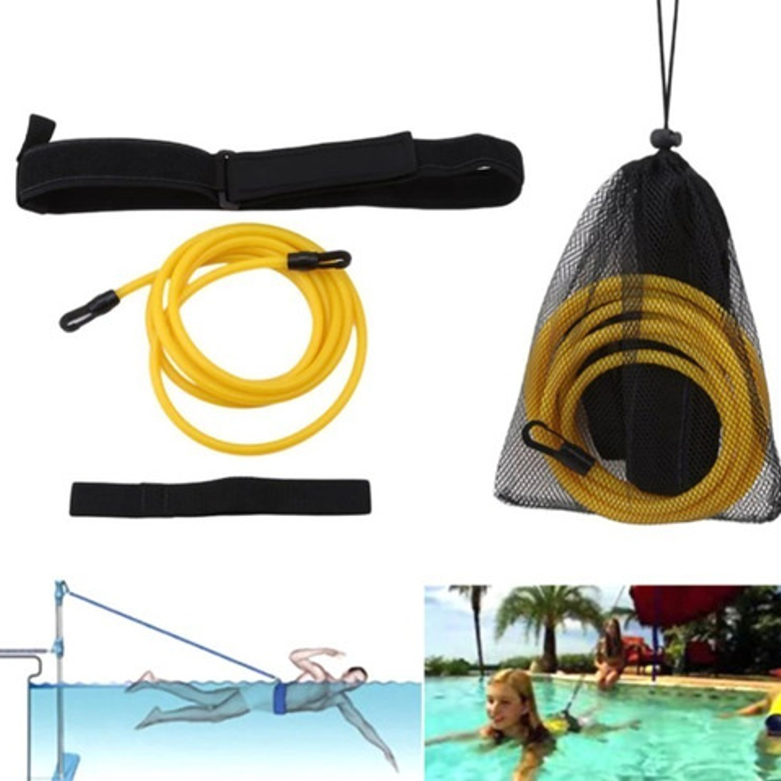 Cinturón De Resistencia Natación Entrenamiento 4m Santiago 9