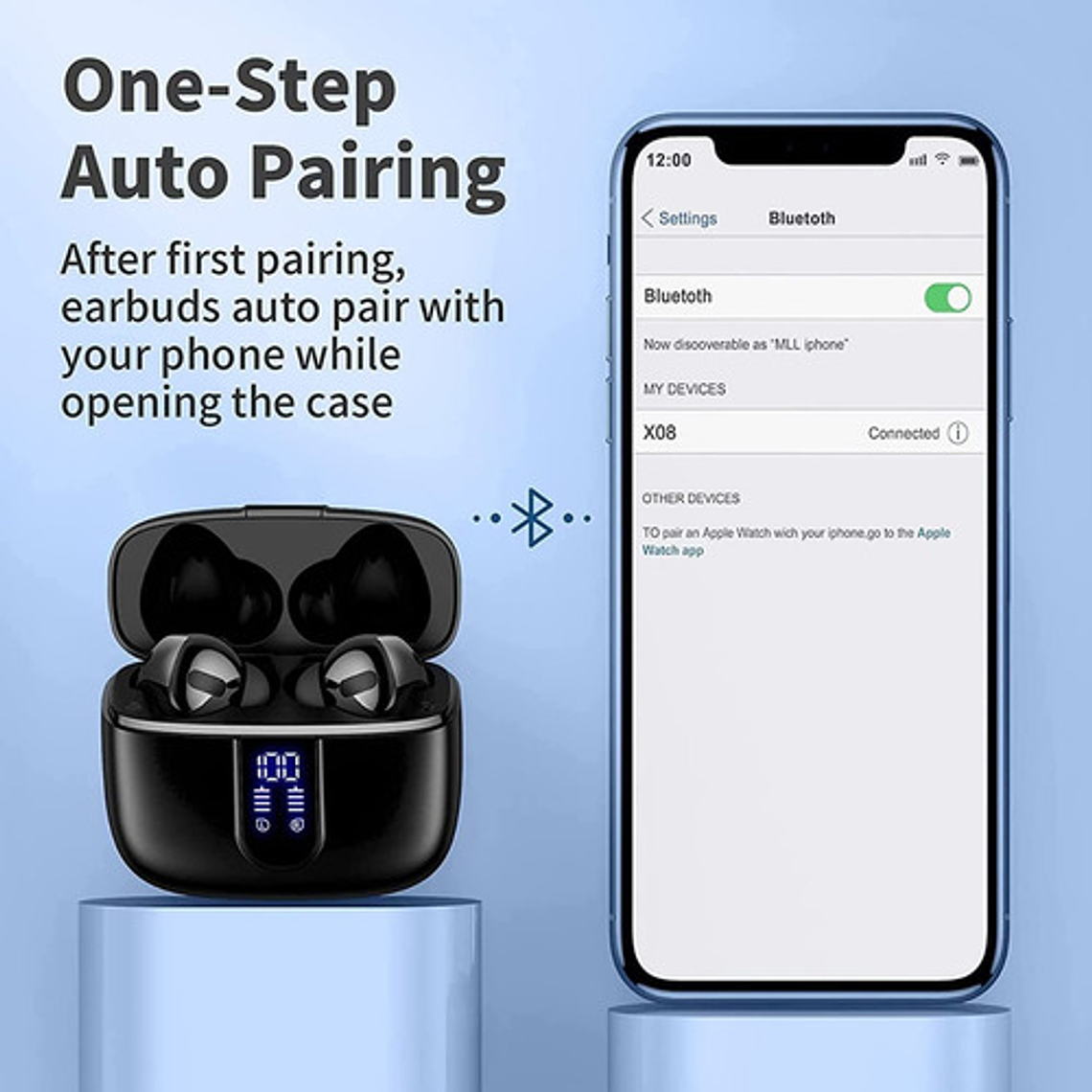 Audífonos In-ear Tagry Únicos Estuche Carga Dual Inalámbrica 6