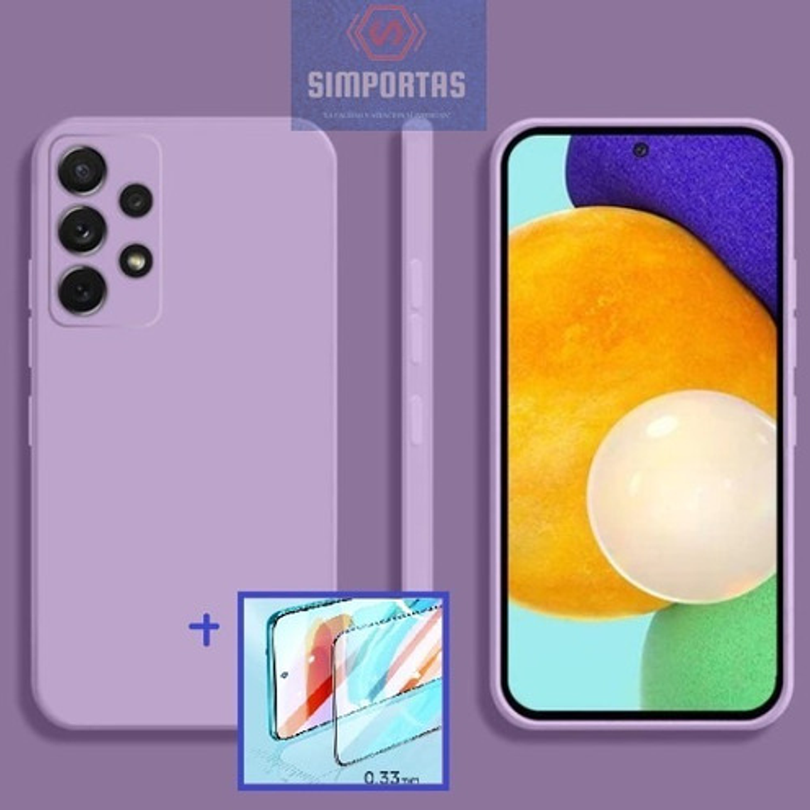 Carcasa + Lamina Gruesa Para Samsung A22 5g Pack Calidad  9