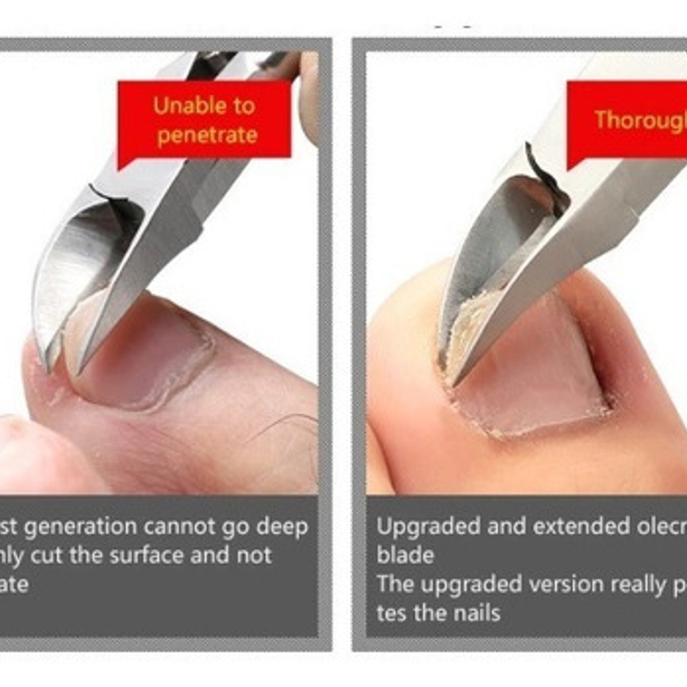 Alicate Recto Curvo Podologia Cutícula Uñas  11.5cm Santiago 2