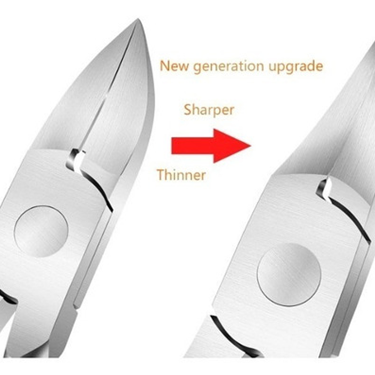 Alicate Recto Curvo Podologia Cutícula Uñas  11.5cm Santiago 5