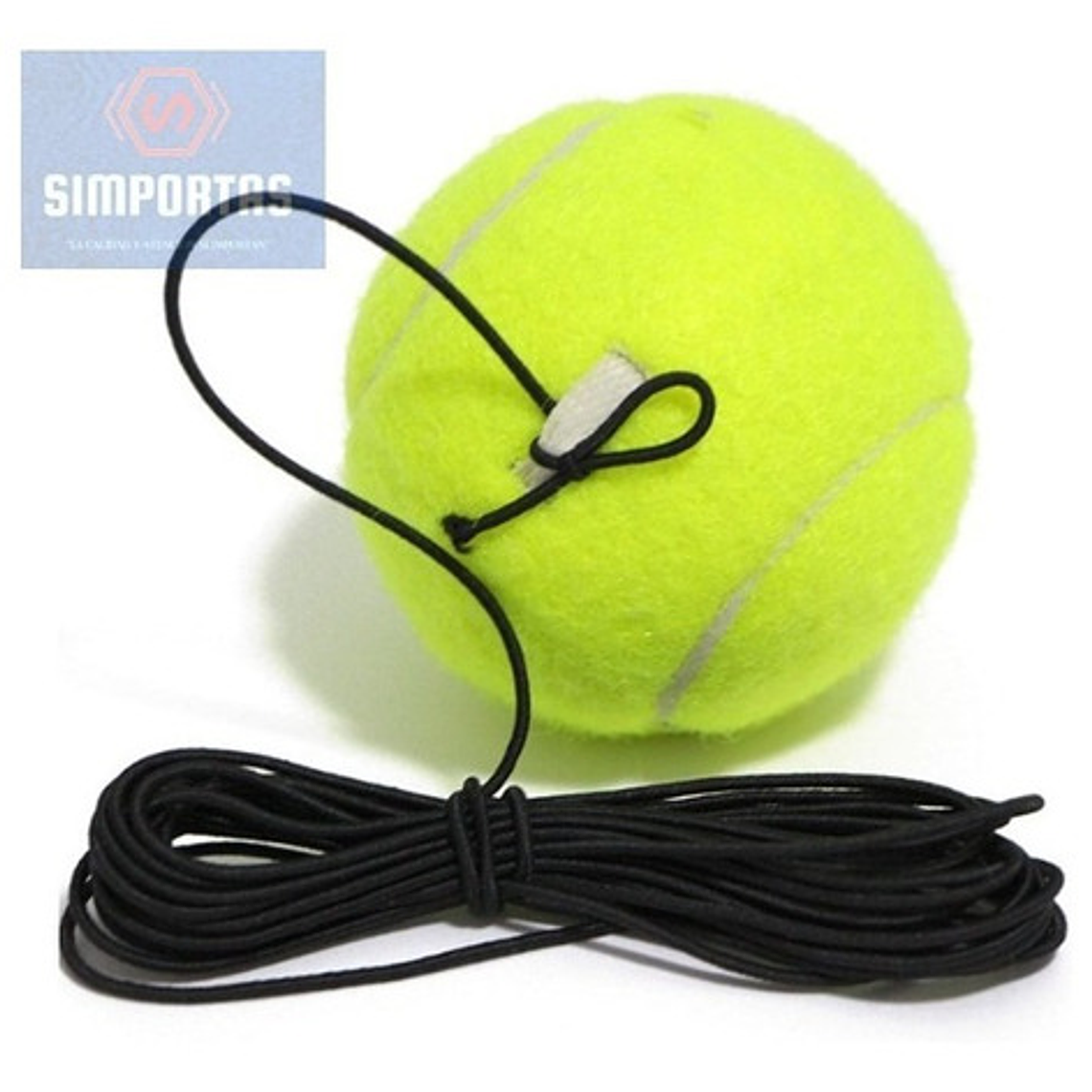 Pelota Con Cuerda Auto Entrenamiento De Tenis Para Base Stgo 1