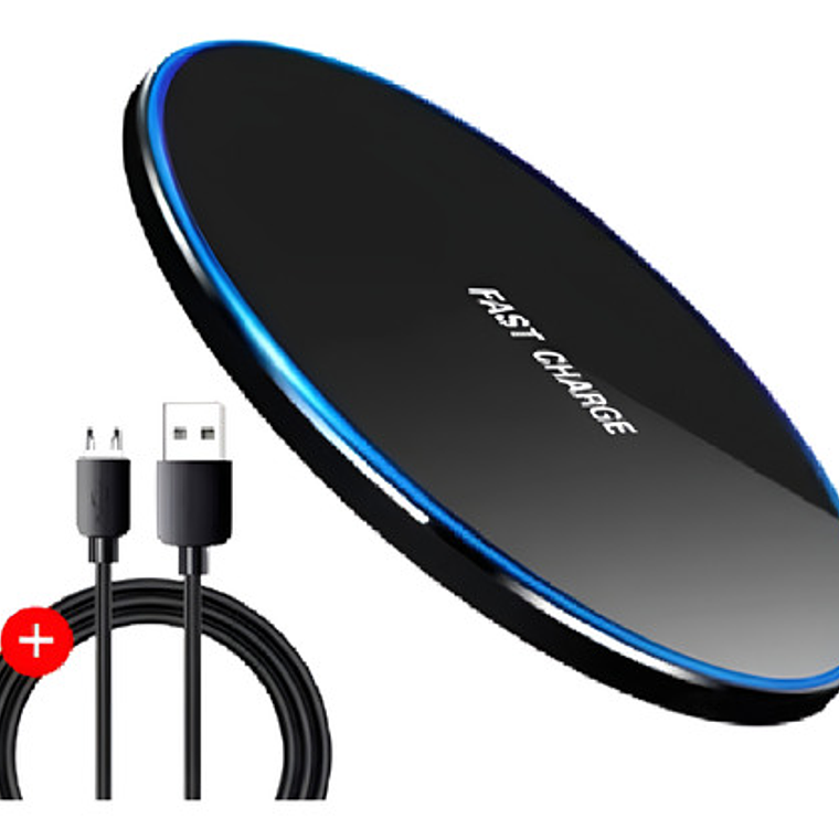 Cargador Qi Rápido Wireless Único De 30w Teléfono C/ Cable 1