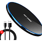 Cargador Qi Rápido Wireless Único De 30w Teléfono C/ Cable - Miniatura 1