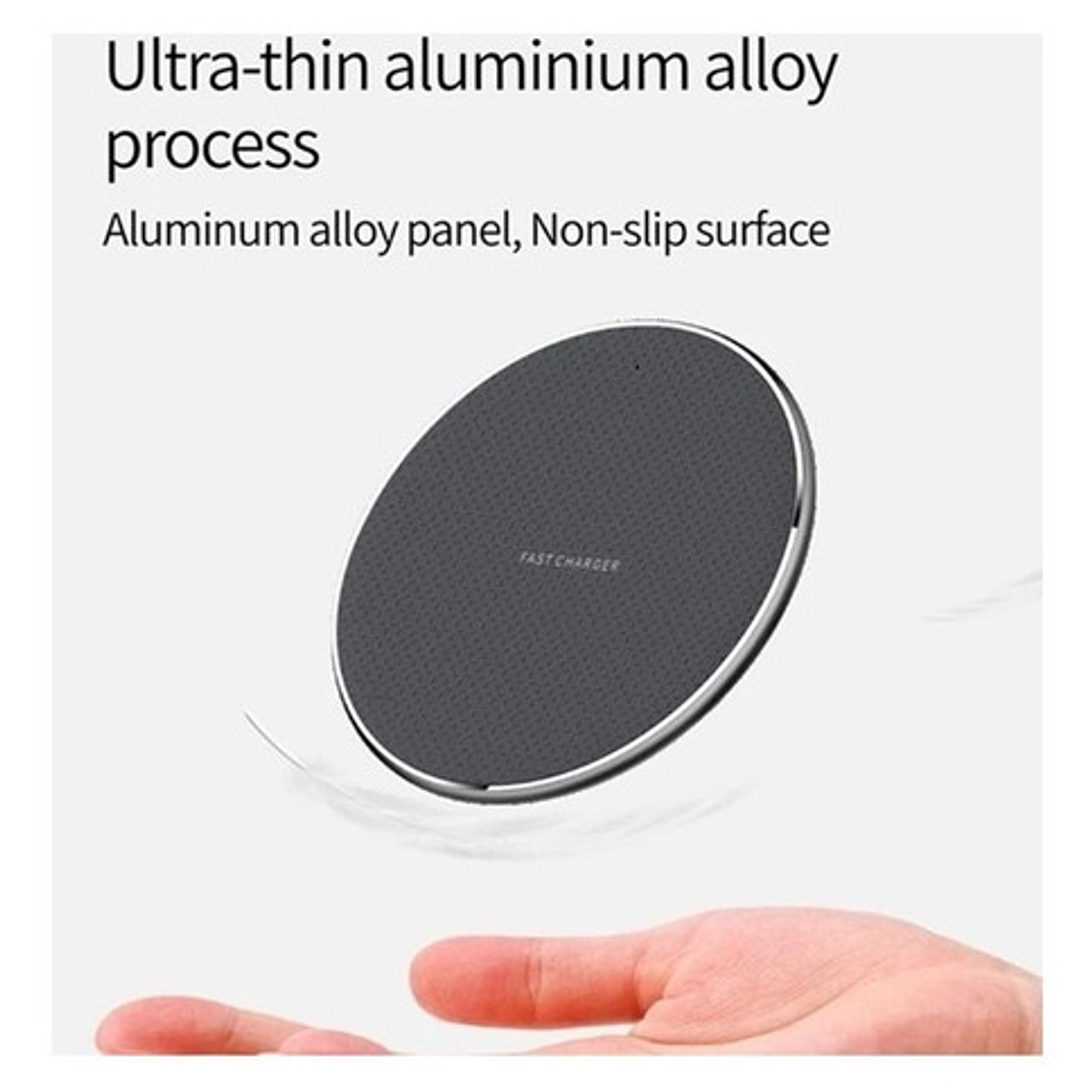 Cargador Qi Rápido Wireless Único De 30w Teléfono C/ Cable 7