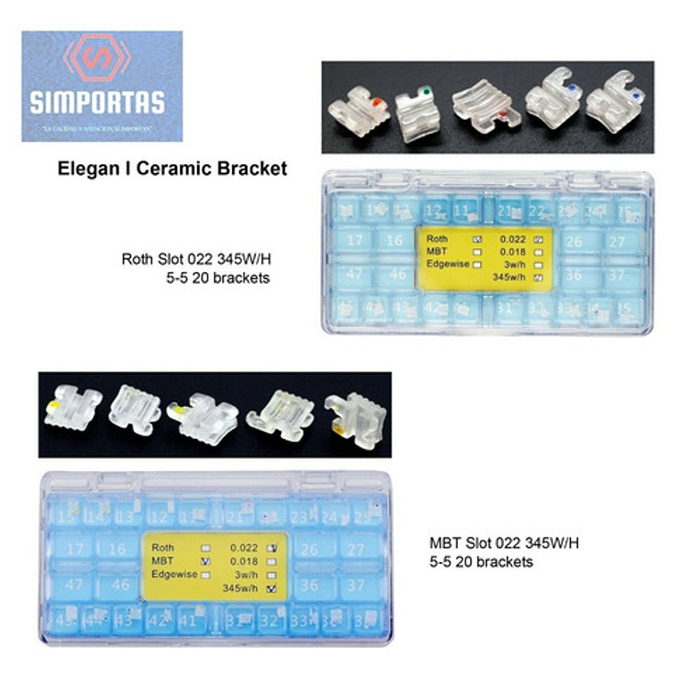 Brackets Símil Zafiro Ultra Estéticos Elegan Roth Calidad  2