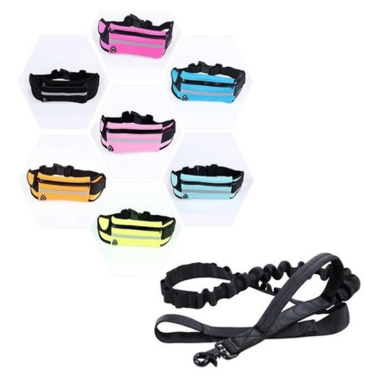 Cinturón Manos Libre Para Correr Perro Con Banano Calidad 11