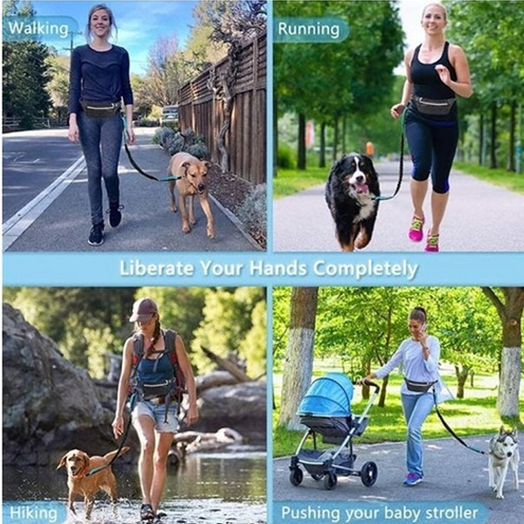 Cinturón Manos Libre Para Correr Perro Con Banano Calidad 13