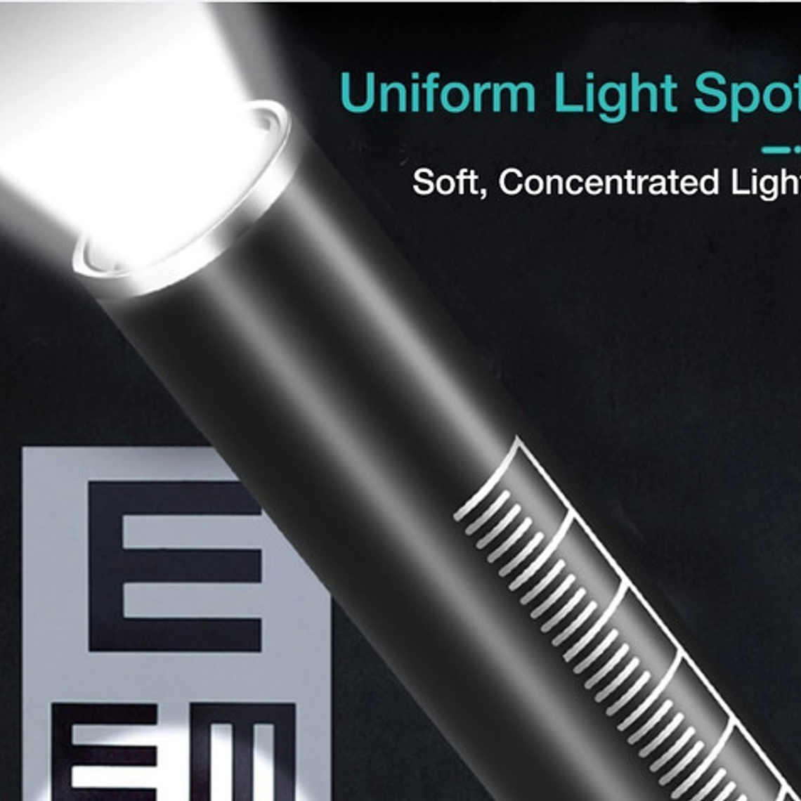 Linterna Médica Reflejos Carga Usb 2 Luces Clip Santiago 2