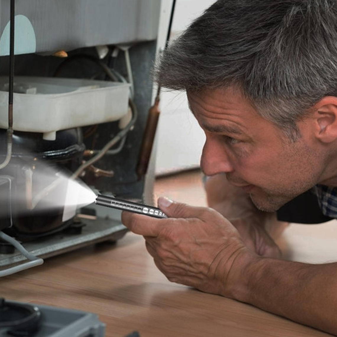 Linterna Médica Reflejos Carga Usb 2 Luces Clip Santiago 12