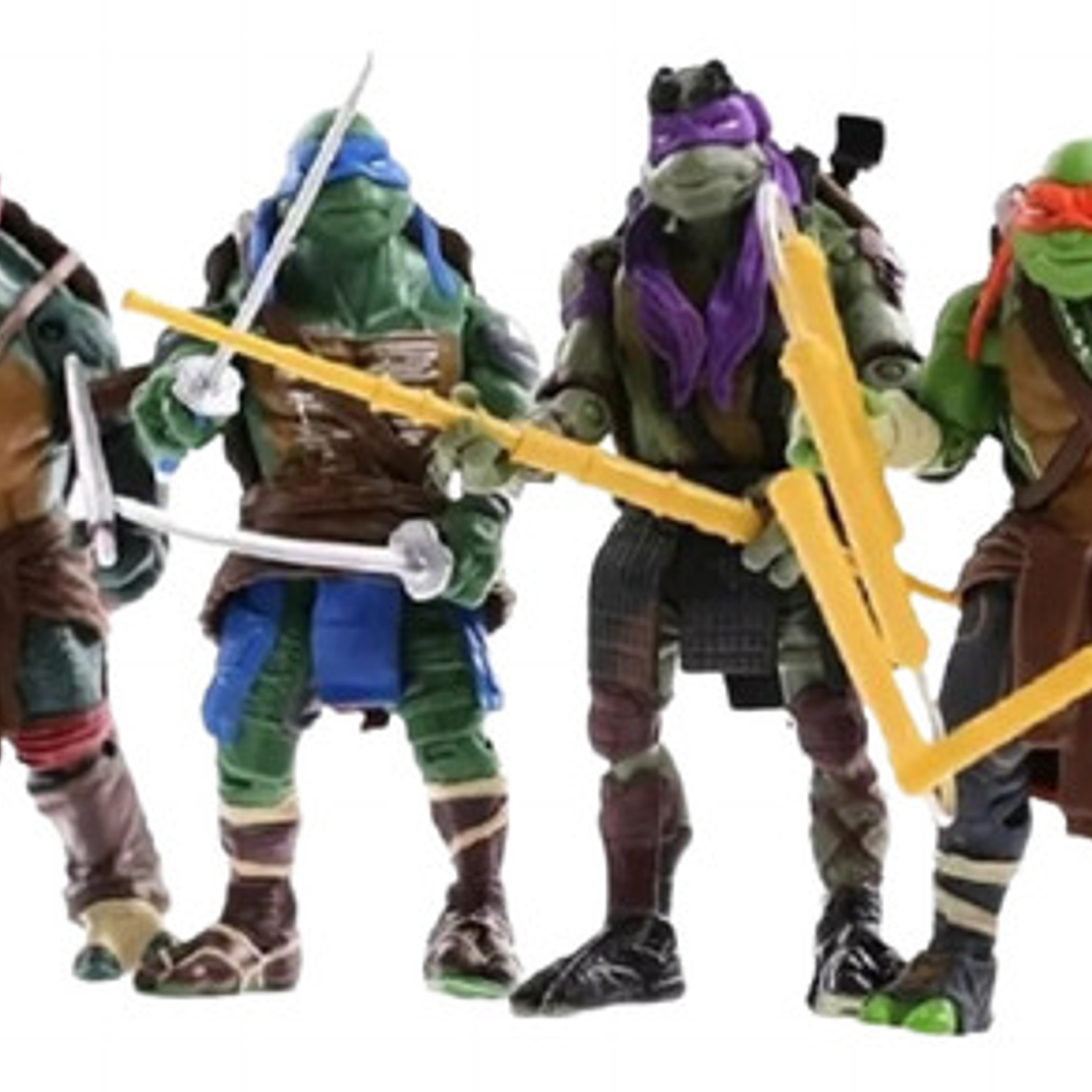 Figuras Tortugas Ninja Set De 4 Articuladas 15cms Calidad 1