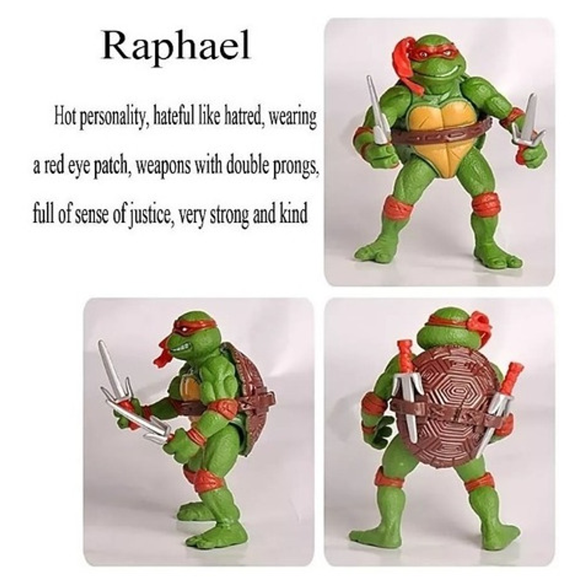 Figuras Tortugas Ninja Clásicas Set De 6 Articuladas 12cms   3