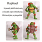 Figuras Tortugas Ninja Clásicas Set De 6 Articuladas 12cms   - Miniatura 3