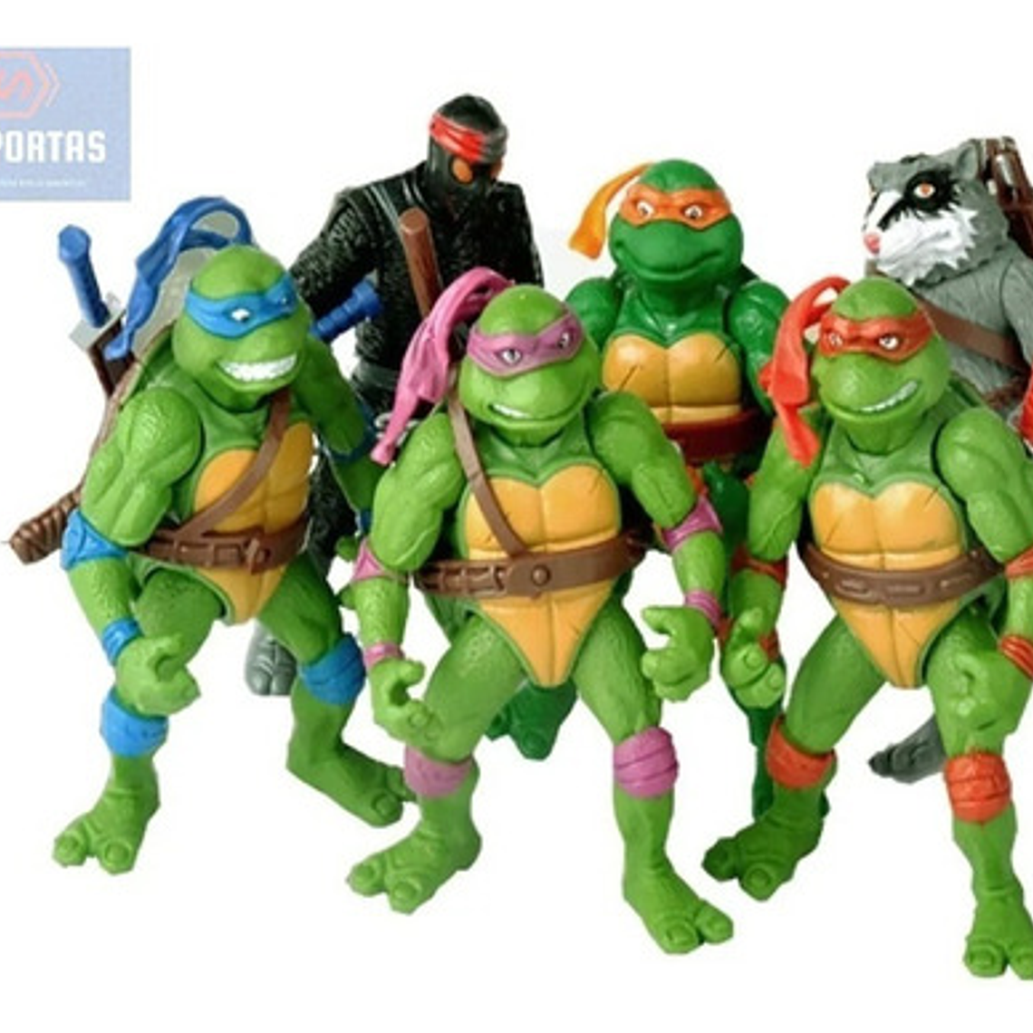 Figuras Tortugas Ninja Clásicas Set De 6 Articuladas 12cms   4