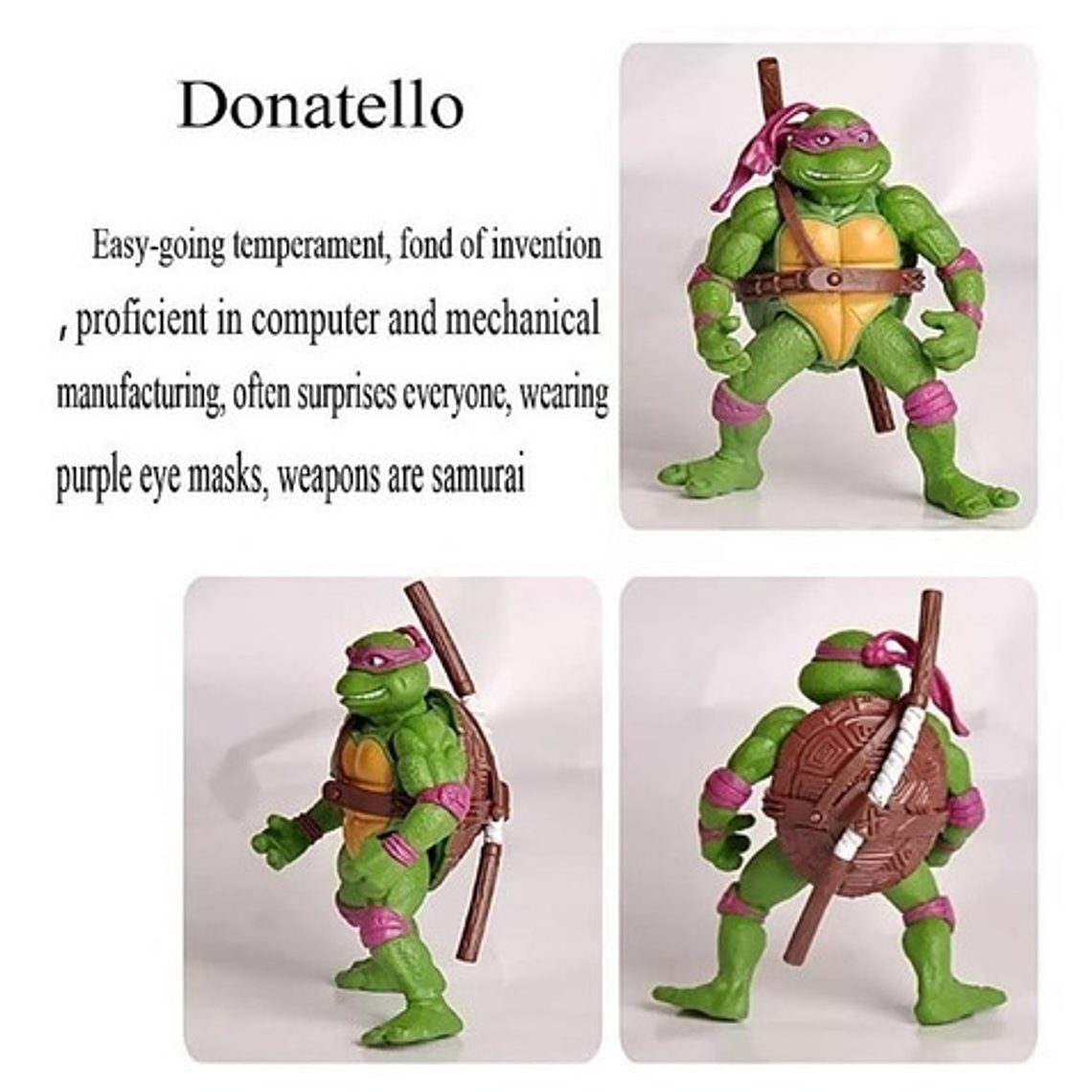 Figuras Tortugas Ninja Clásicas Set De 6 Articuladas 12cms   5