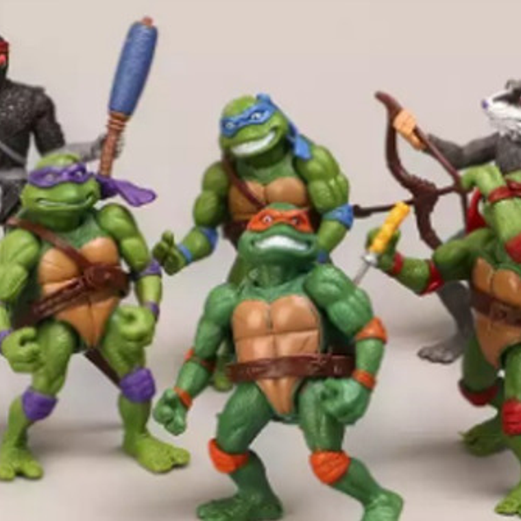 Figuras Tortugas Ninja Clásicas Set De 6 Articuladas 12cms   8