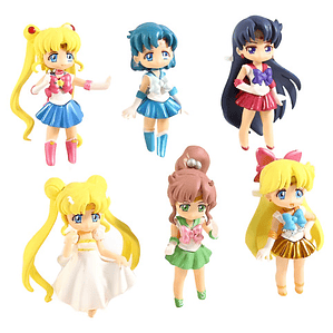 Figuras Sailor Moon Set De 6 Piezas 10 Cms Calidad