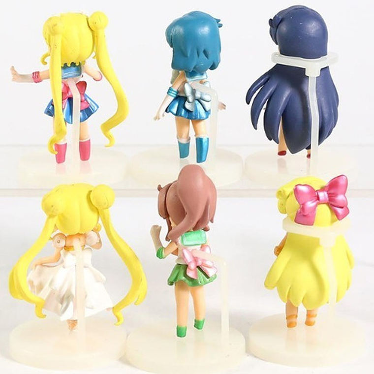 Figuras Sailor Moon Set De 6 Piezas 10 Cms Calidad 3
