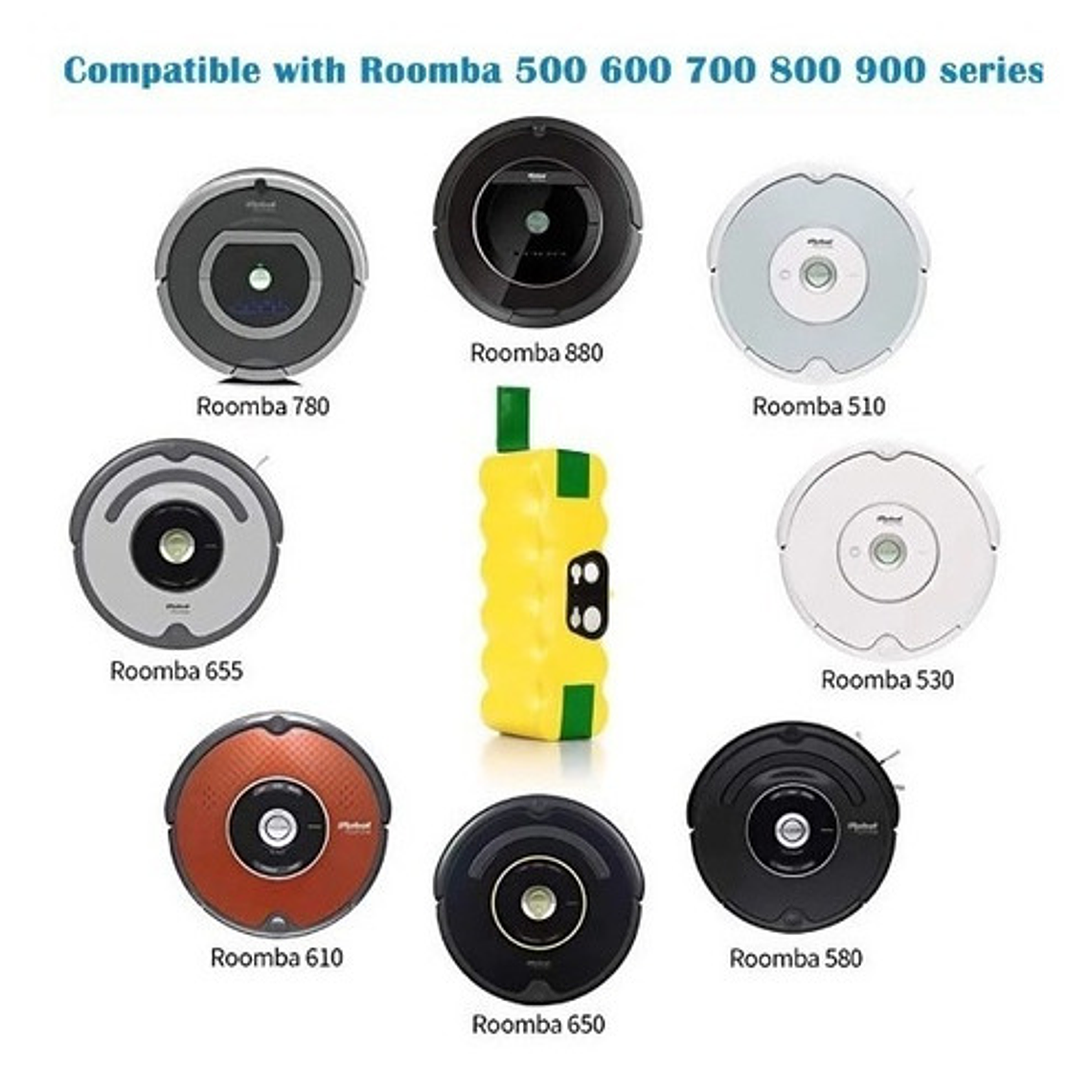 Batería Para Irobot Roomba Modelos 500, 600 Al 980 Calidad  5