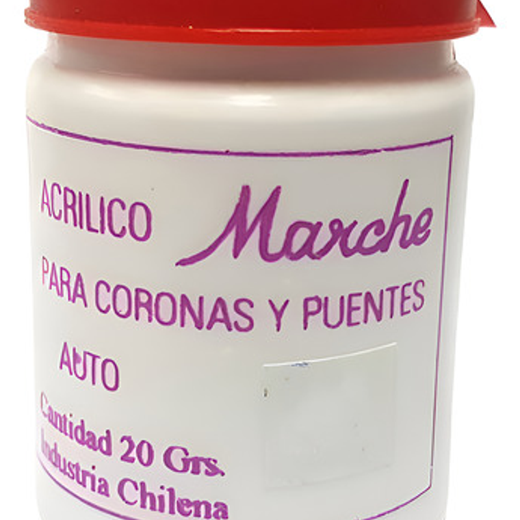 Acrílico Coronas Marché 20 Grs. Blanco Colores Santiago 1