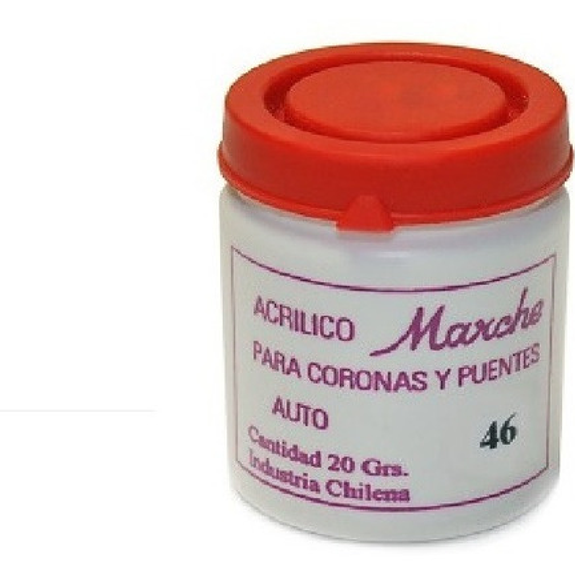 Acrílico Coronas Marché 20 Grs. Blanco Colores Santiago 4