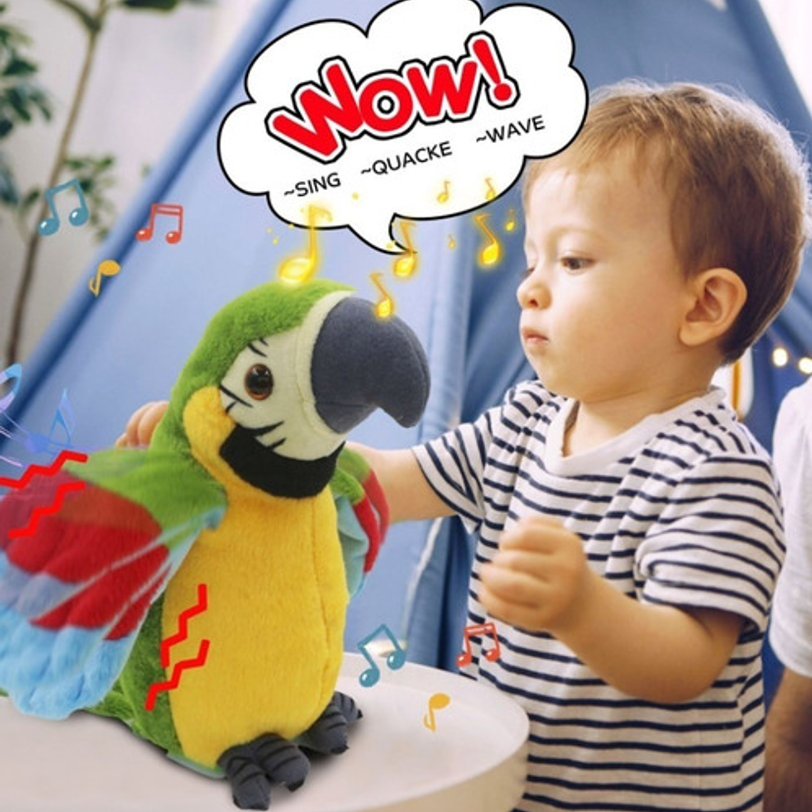 Loro Parlante Peluche A Pilas Repite Lo Que Dices Novedad  2