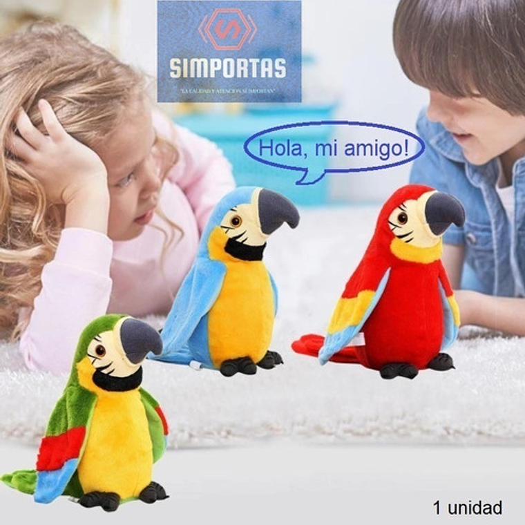 Loro Parlante Peluche A Pilas Repite Lo Que Dices Novedad  9