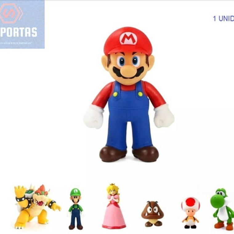 Figura De Súper Mario Bros Articulada 12 Cms Calidad 2