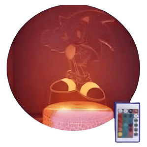 Lámpara Sonic Visual 3d Única Con Control Remoto Colores