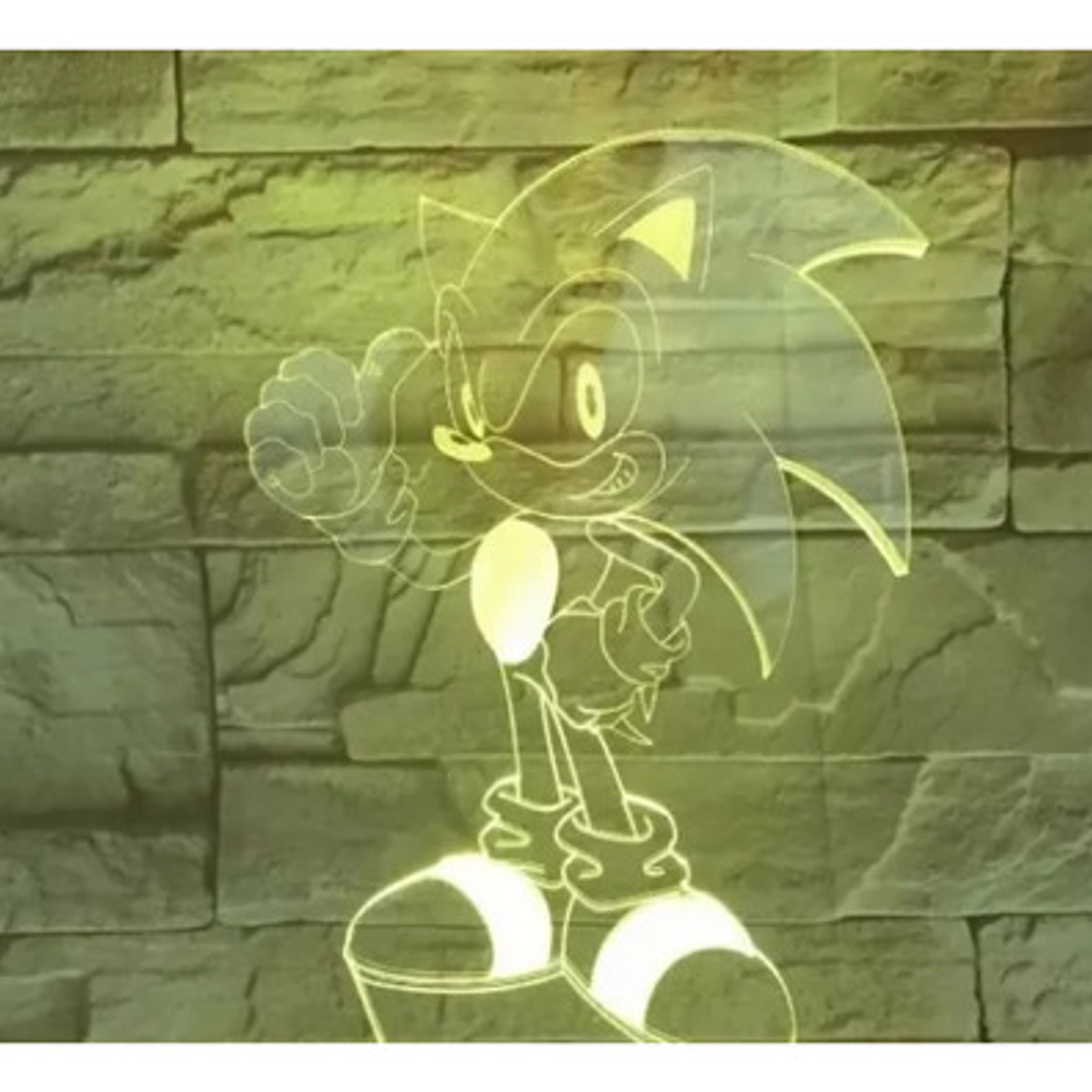 Lámpara Sonic Visual 3d Única Con Control Remoto Colores 5