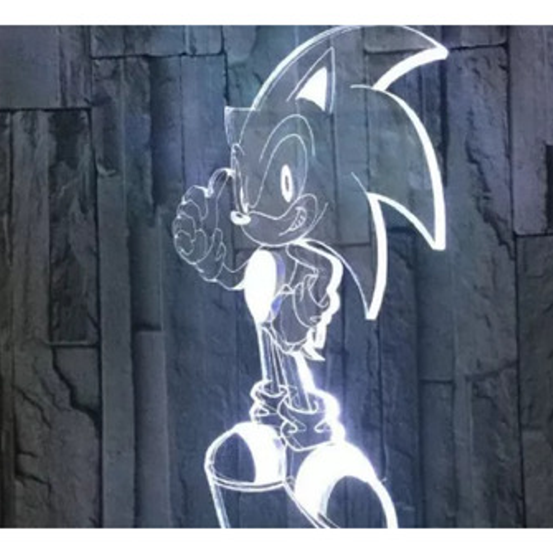 Lámpara Sonic Visual 3d Única Con Control Remoto Colores 6