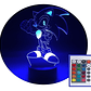 Lámpara Sonic Visual 3d Única Con Control Remoto Colores - Miniatura 11