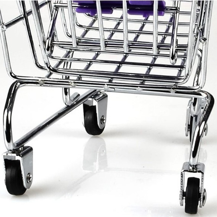 Mini Carro De Supermercado Escala 48:1 Juego Adorno Calidad 4