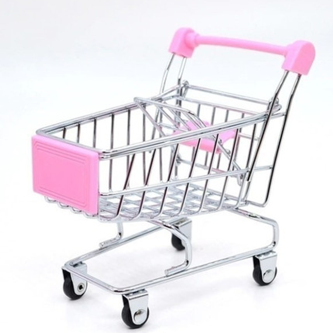 Mini Carro De Supermercado Escala 48:1 Juego Adorno Calidad 6