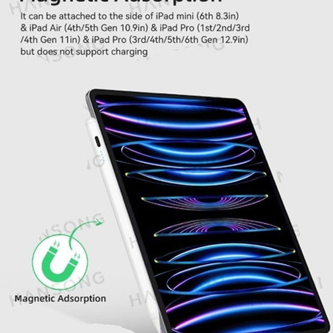 Lápiz Pencil Óptico Para iPad Con Rechazo Palma Precisión  32