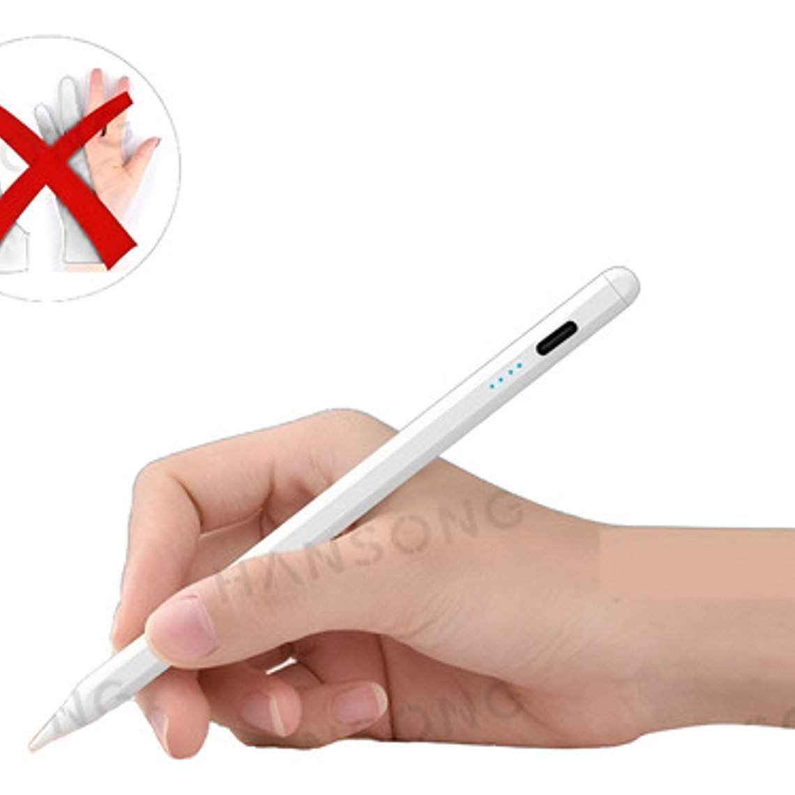 Lápiz Pencil Óptico Para iPad Con Rechazo Palma Precisión  38