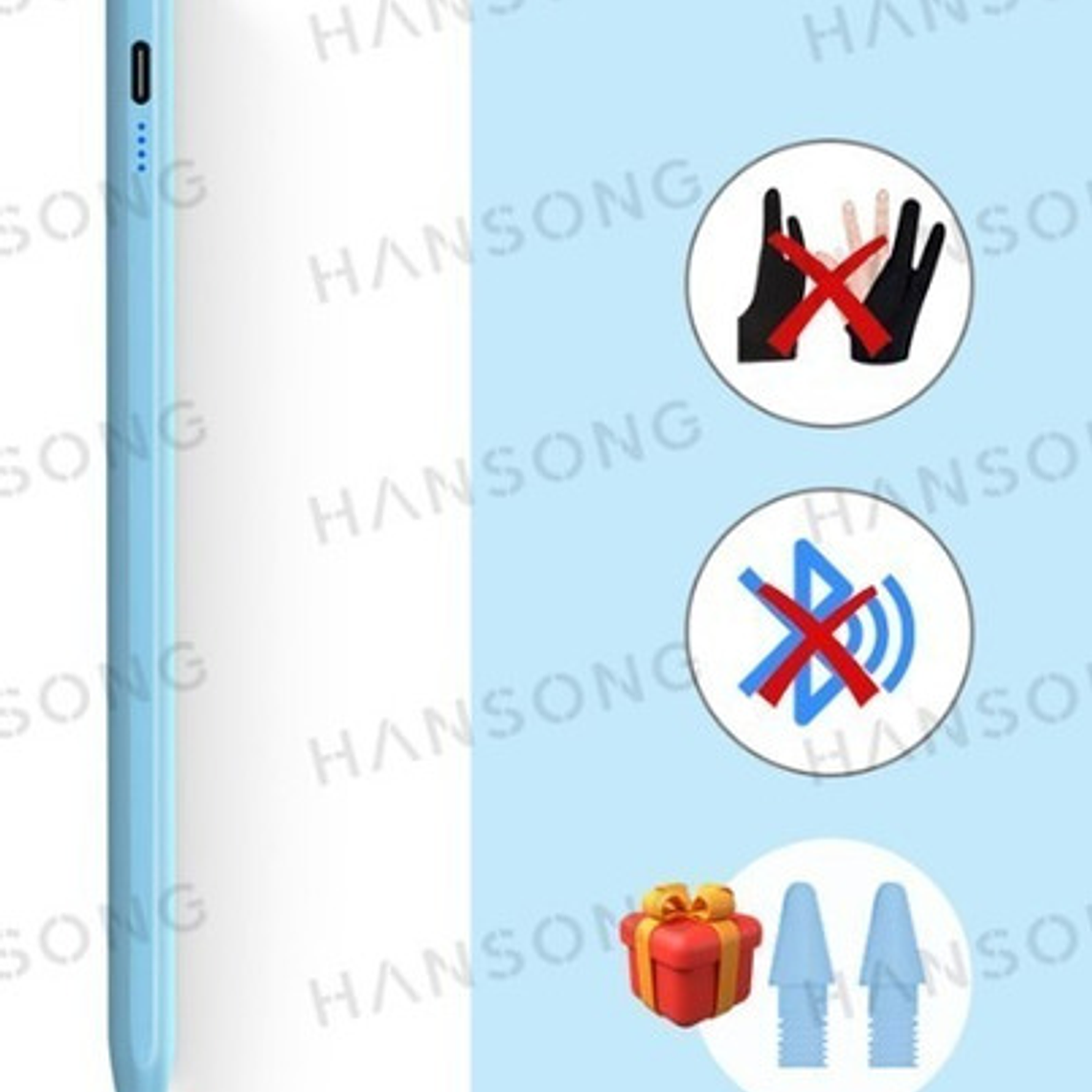 Lápiz Pencil Óptico Para iPad Con Rechazo Palma Precisión  42