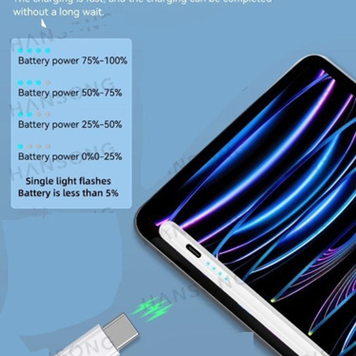 Lápiz Pencil Óptico Para iPad Con Rechazo Palma Precisión  43