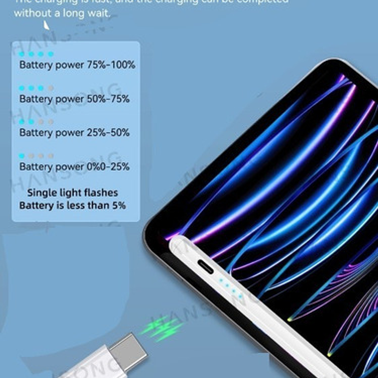 Lápiz Pencil Óptico Para iPad Con Rechazo Palma Precisión  43