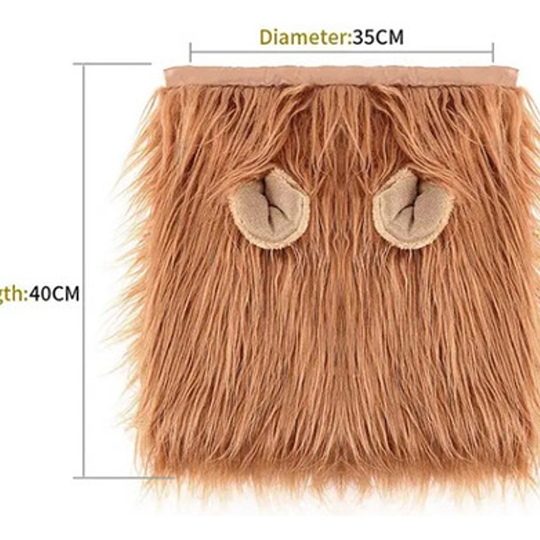 Peluca De León Para Perros Diversión Asegurada Santiago 7