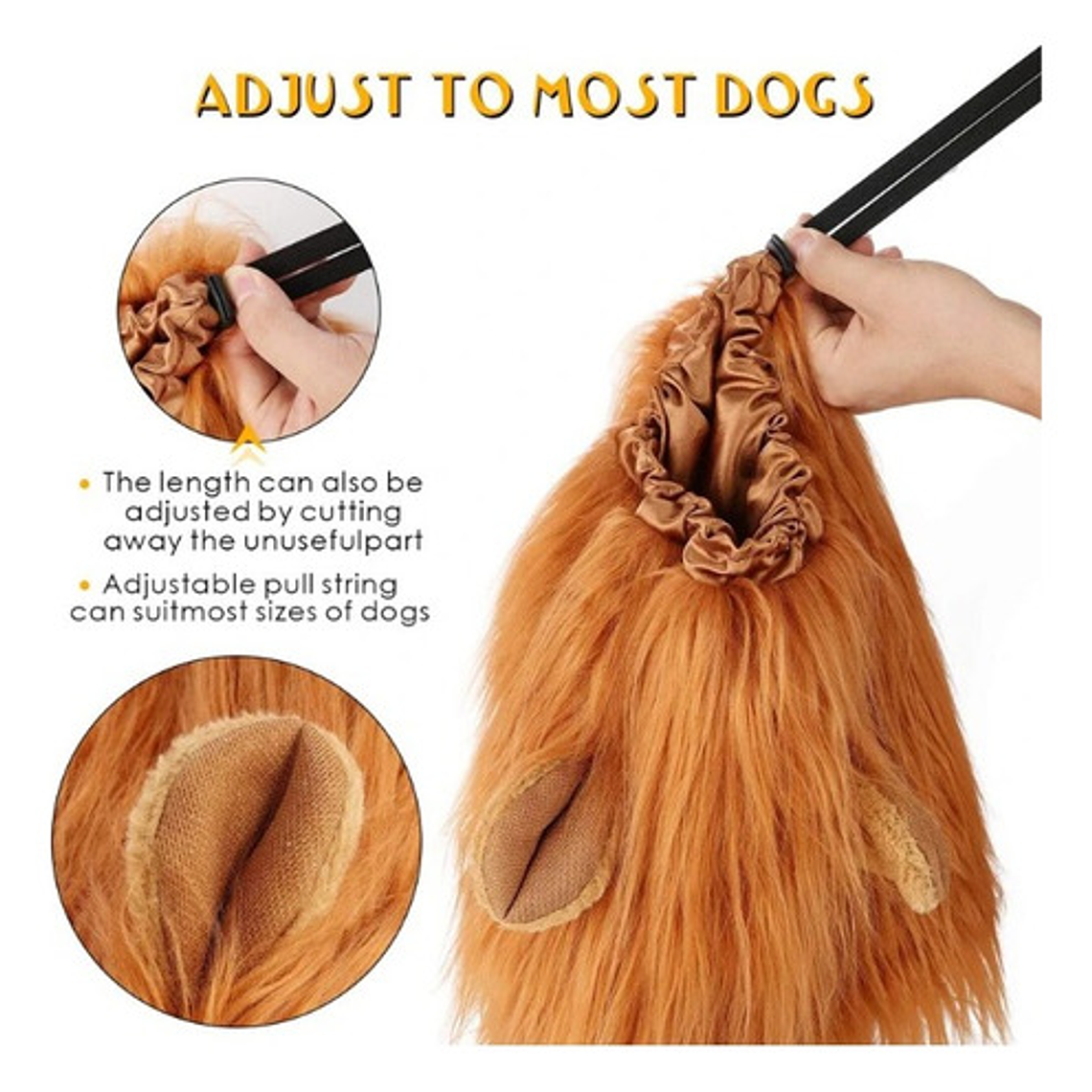 Peluca De León Para Perros Diversión Asegurada Santiago 35