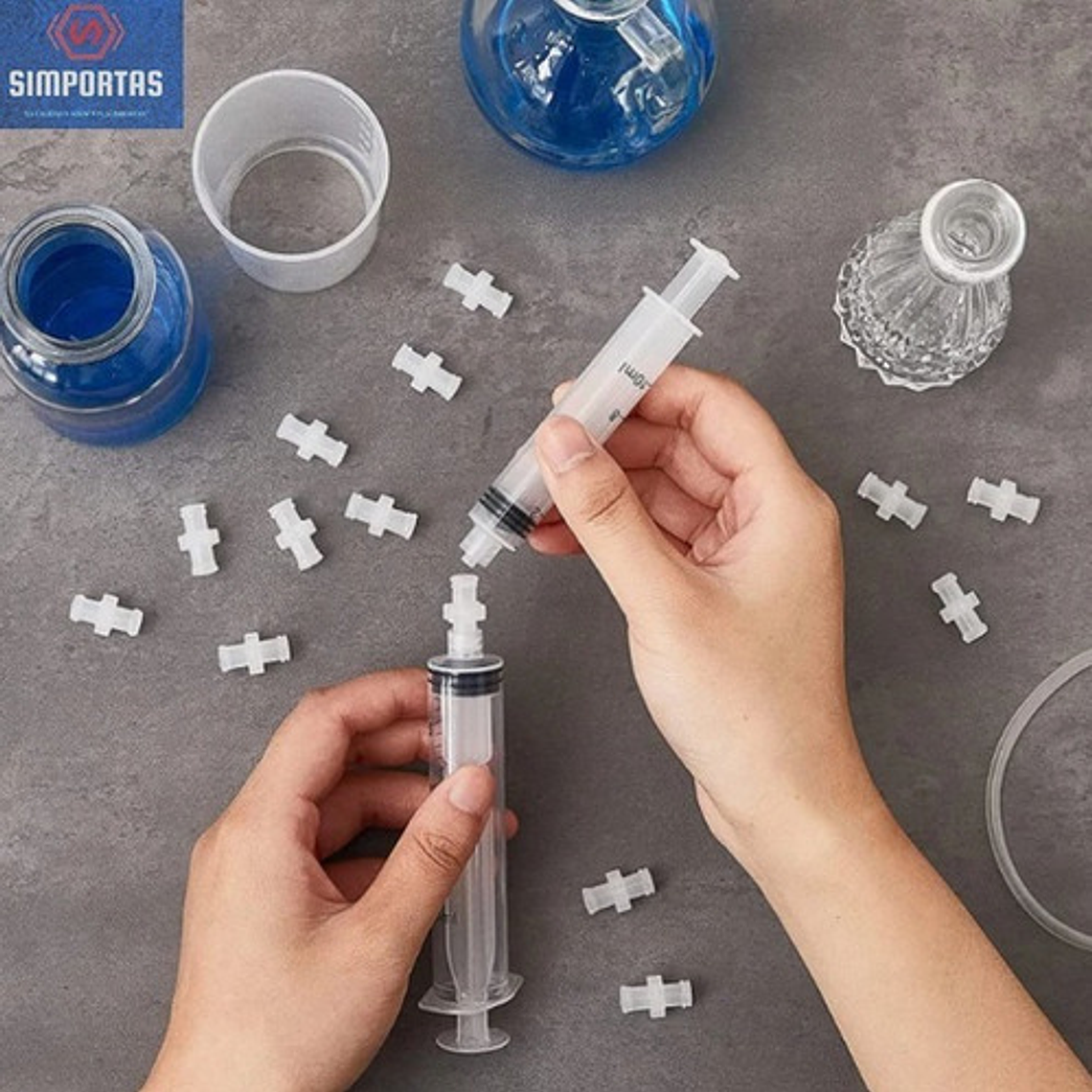 Conector Para Jeringa Transferencia Mezcla Luer-lock Unidad 2