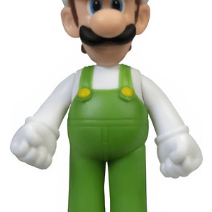 Figura De Luigi Fuego Articulada 12 Cms Supermario Flor