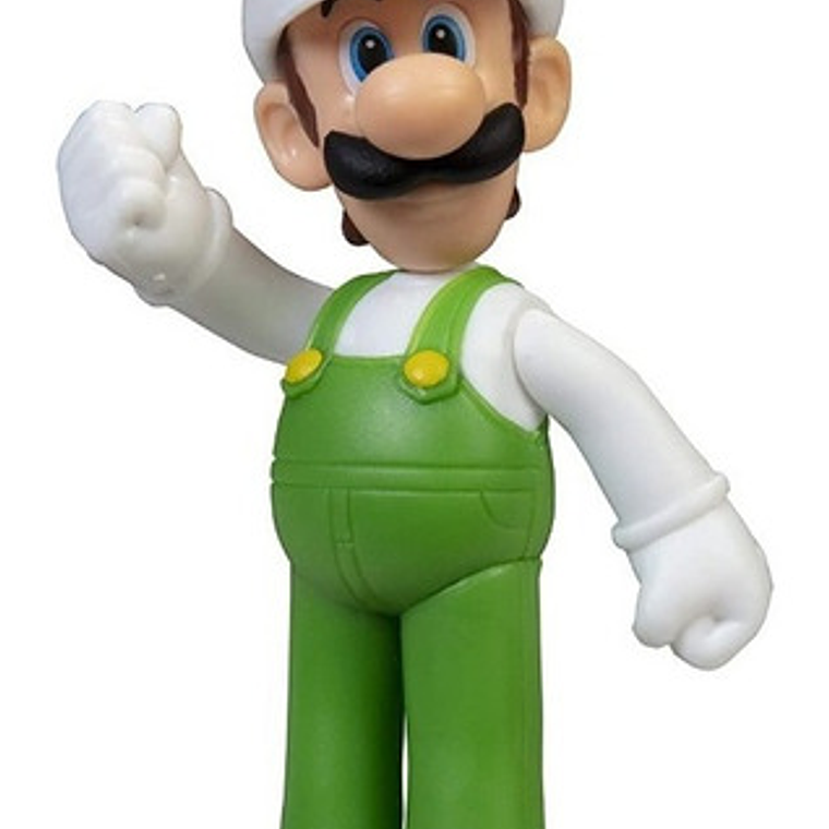 Figura De Luigi Fuego Articulada 12 Cms Supermario Flor 2