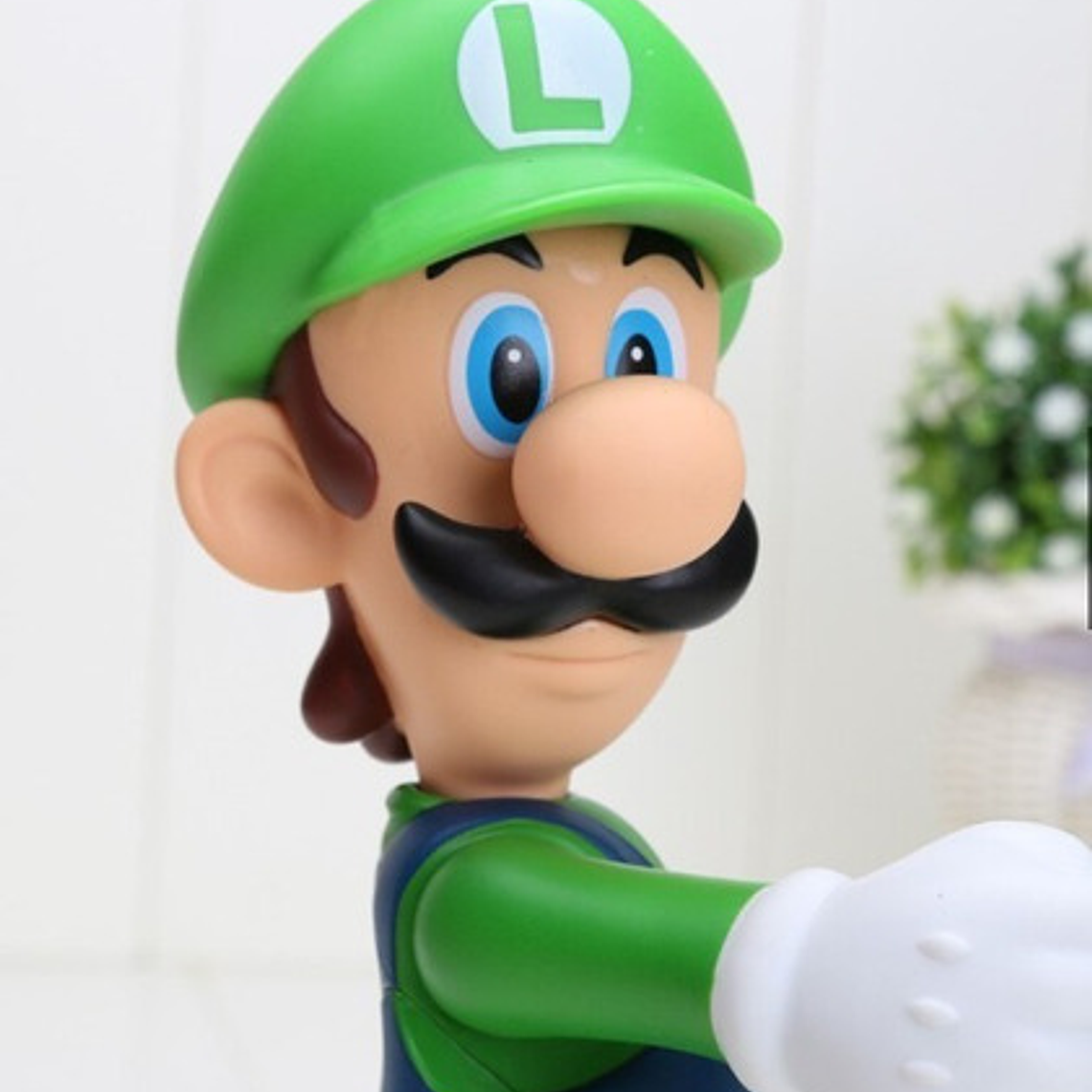 Figura De Luigi Fuego Articulada 12 Cms Supermario Flor 4